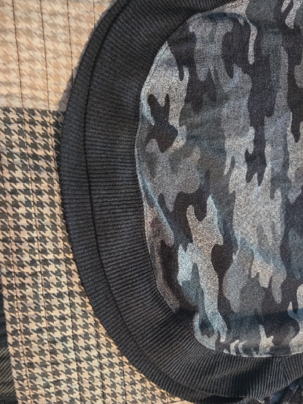 Maurices Women's Camouflage Sweater - Gray & Dark Gray - Picture 6 of 6